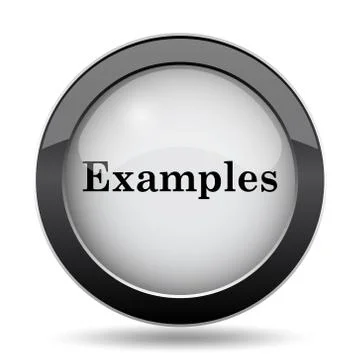 Examples icon. Internet button on white background.. Stock Illustration