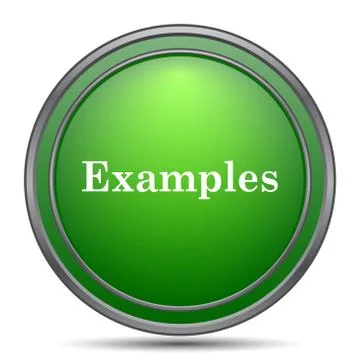 Examples icon. Internet button on white background.. Stock Illustration