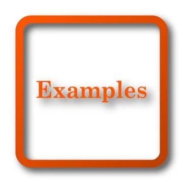 Examples icon. Internet button on white background.. 库存插图