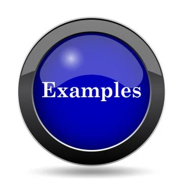 Examples icon. Internet button on white background.. 库存插图