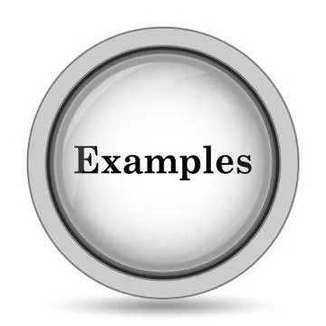 Examples icon. Internet button on white background.. Stock Illustration