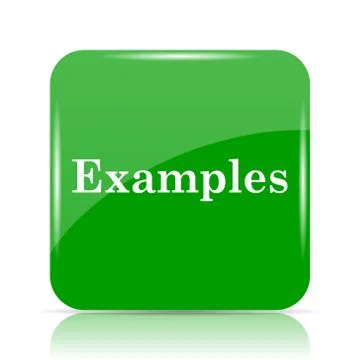 Examples icon. Internet button on white background.. Stock Illustration