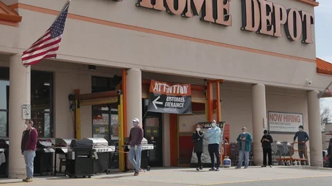 Examples of Social Distancing in the Age of Coronavirus Stock-Footage 128582308