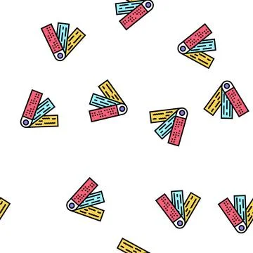 Examples textiles drapery shop vector seamless pattern Stock Illustration