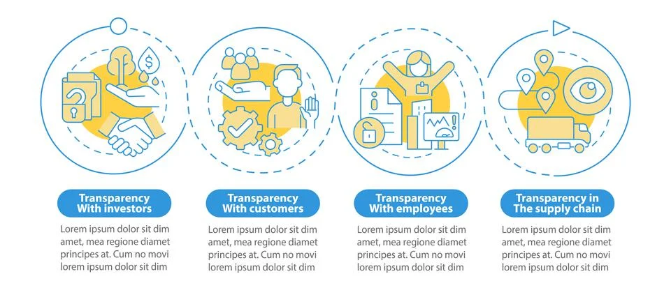 Examples of transparency blue circle infographic template 스톡 일러스트