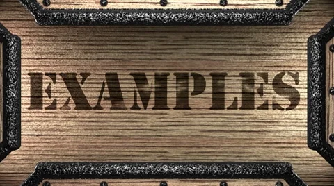 Examples on wooden stamp Stockbeeldmateriaal 8765864