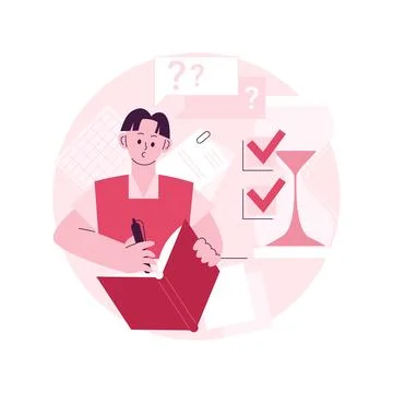 Exams and tests abstract concept vector illustration. Stock Illustration
