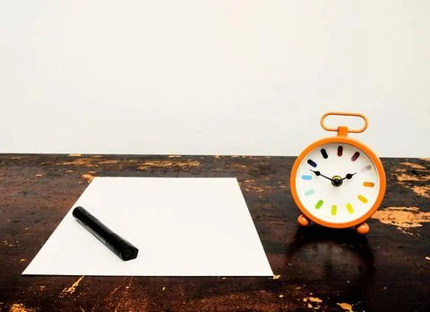 Exams Time Concept A Concept Based on an Educational Time for Learning Cop... Stock Photos