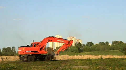 Excavating machine Vidéo 488832
