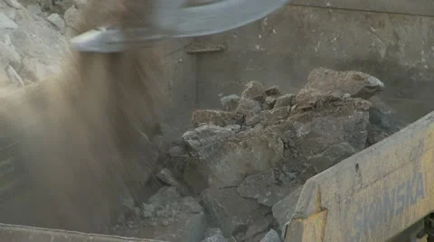 Excavating rocks 3 Stock-Footage 11883106