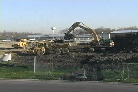 Excavating time lapse x9000 Stock Footage 353945