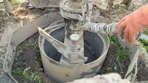 Excavation of a well Stock Footage 82317477