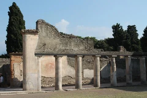Excavations of pompeii Stock Photos