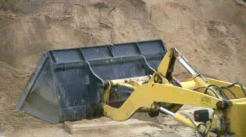 Excavator 2 Stock Footage 151216