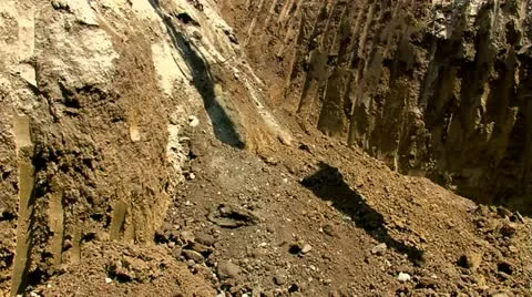 Excavator 30 fps 14 Stock Footage
