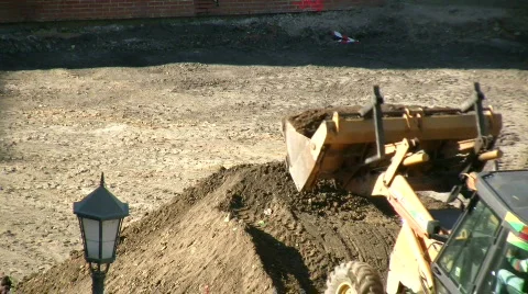 Excavator in action Stock Footage 776231