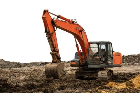 Excavator backhoe Stock Photos