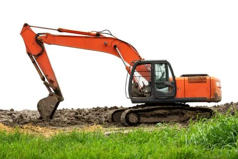 Excavator backhoe Stock Photos