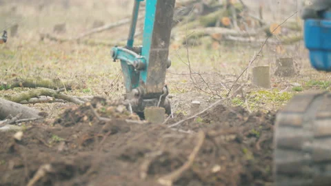 Excavator bucket close up Stock Footage 137301347