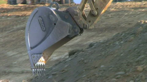 Excavator Bucket Stock Footage 99884