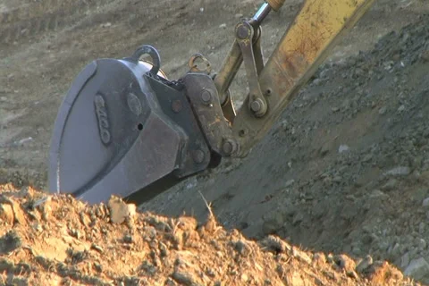 Excavator Bucket Stock Footage 2732117