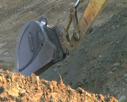 Excavator Bucket Stock Footage 2824760