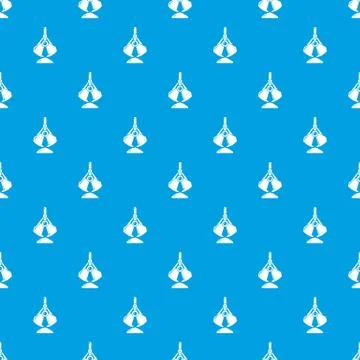 Excavator bucket pattern vector seamless blue Illustrazione stock