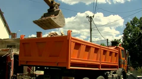 Excavator Close-Up Stock Footage 11408167