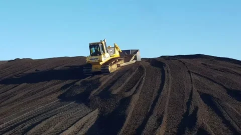 Excavator in coal mine Stock Footage 151164849