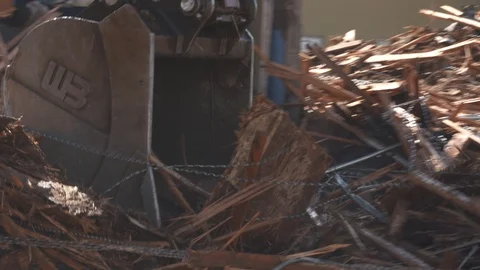 Excavator at Construction Site Video stock 105686133