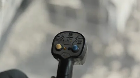 Excavator control handles Stock Footage 50324702