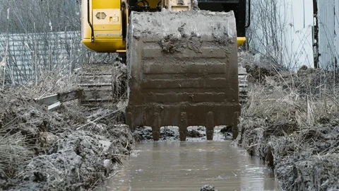 Excavator dig Stock Footage 95628329