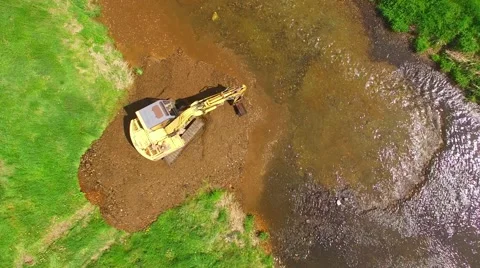 The Excavator digging. Stock Footage 63318835