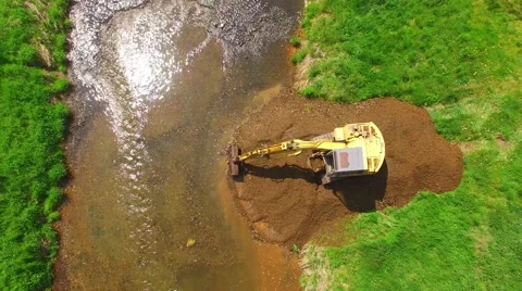 The Excavator digging. 스톡 동영상 63319130