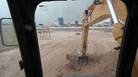 Excavator Digging Time Lapse Stock Footage 55379697