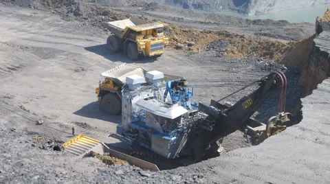 Excavator digs Timelapse Stock Footage 63356751