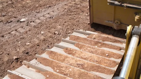 Excavator Dredger Construction Machine Chain Sprocket 스톡 동영상 118725073