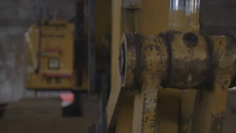 Excavator in Empty Construction Site Stock Footage 121289439