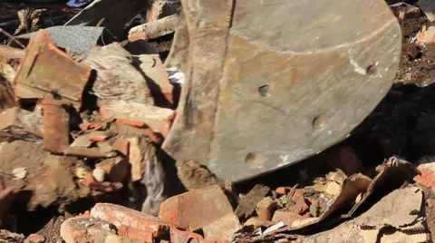 Excavator Extreme Close-Up Stock Footage 32280455