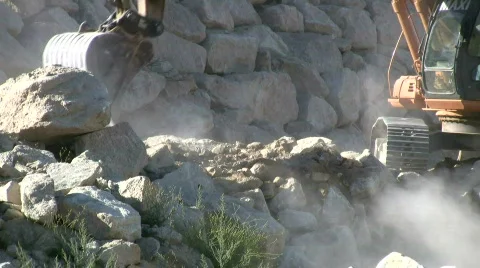 Excavator Stock Footage 151127