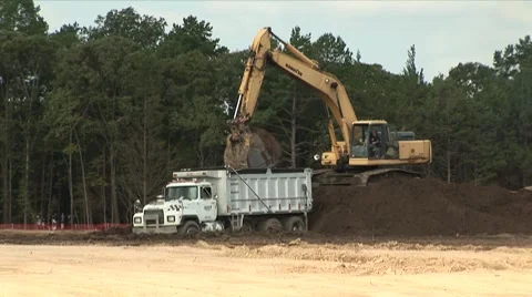Excavator Stock Footage 8777162