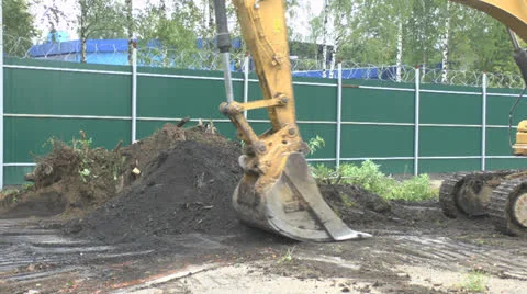 Excavator Stock Footage 26727981