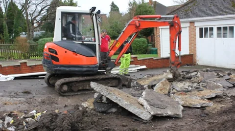 Excavator Video stock 33798494