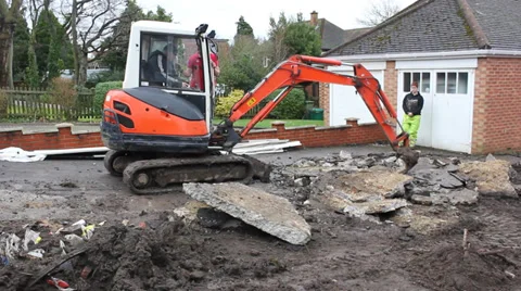 Excavator Video stock 33798511
