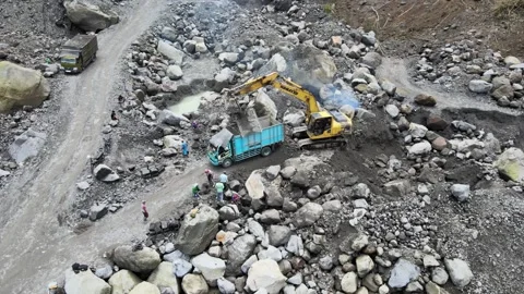 Excavator Stock Footage 149222114