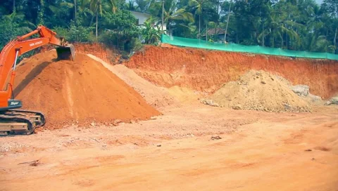 Excavator Stock Footage 159288599