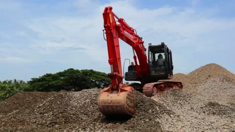 Excavator Stock Footage 159351396
