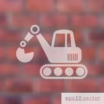 Excavator icon Stock-Illustration