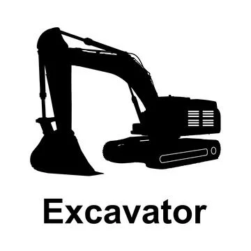 Excavator icon Stock Illustration