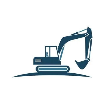 Excavator icon image design Stock Illustration